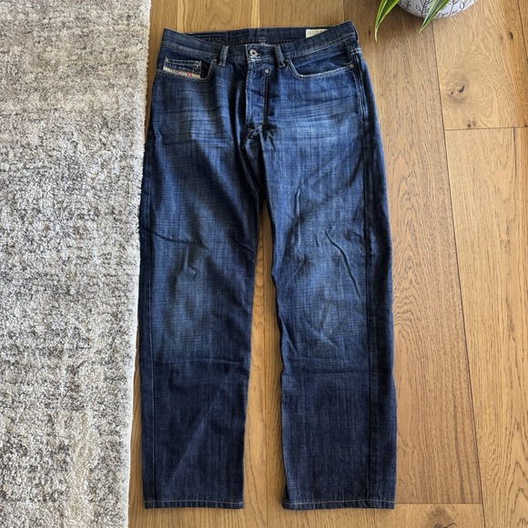 Diesel Other - Vintage Diesel Quratt Jeans Men's 32x34 Dark Wash Faded Straight Leg Italy Y2K